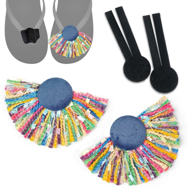 flipping-bling-Lilly-Pulitzer-blue-orange-pink-green-flip-flop-hide-ugly-feet-cover-bunions-how-to-hide-bunions-blinged-out-flip-flops
