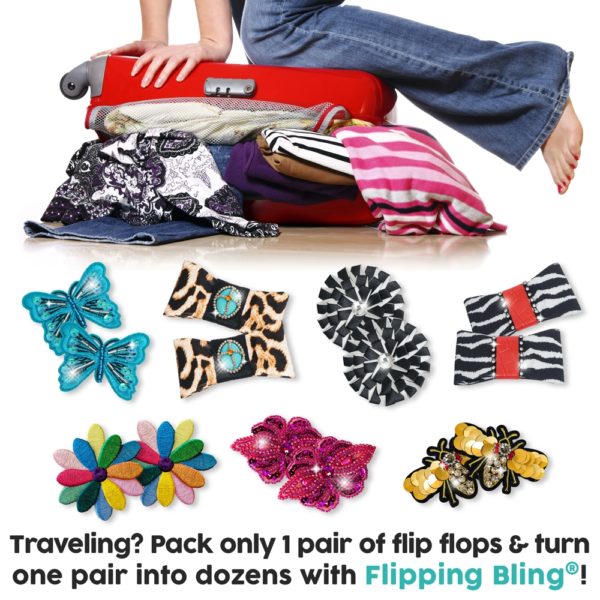 Flipping-Bling-flip-flops-pack-light-packing-suitcase-bows-bees-flower-butterfly-pink-how-to-hide-bunions-blinged-flip-flops-ladies-flip-flop-bling