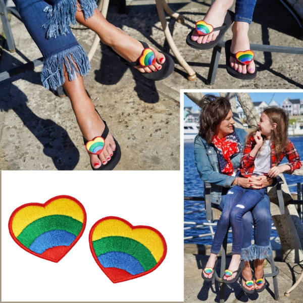 little-girl-kid-sandal-shoe-clip-red-green-yellow-blue